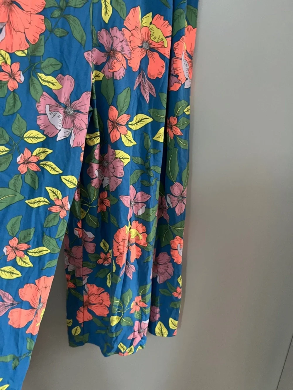 Blue Floral Maxi Sundress Romper